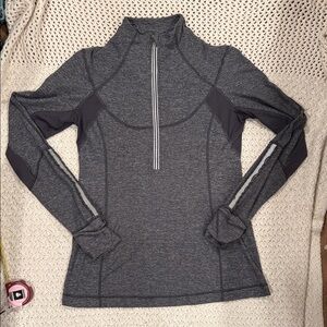 lululemon athletica Gray Half-Zip Sweatshirt